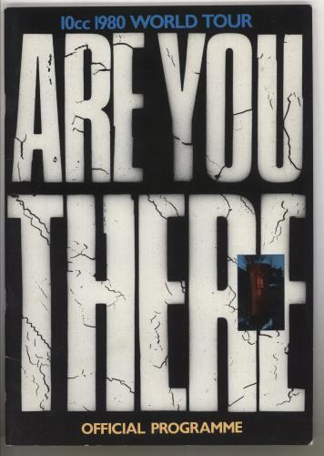 10cc Are You There tour programme UK 10CTRAR738740