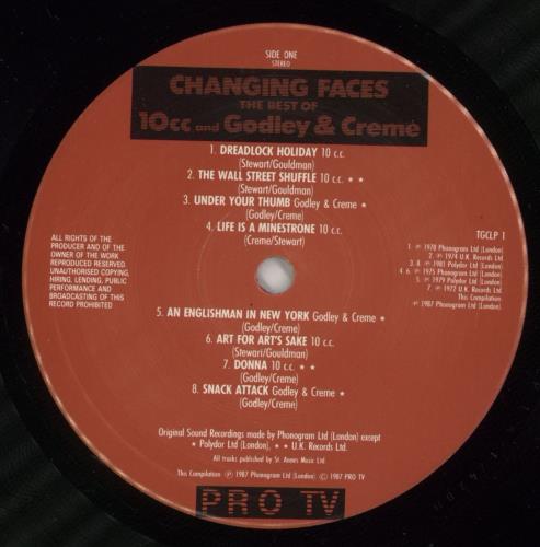 10cc Changing Faces - The Best Of 10cc And Godley & Creme vinyl LP album (LP record) UK 10CLPCH289053