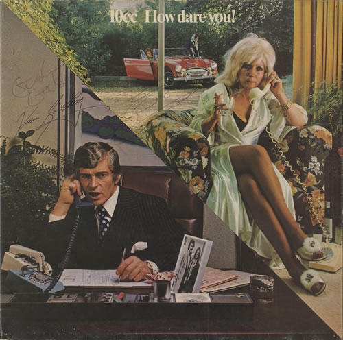 10cc How Dare You! - Autographed - Sleeve Only vinyl LP album (LP record) UK 10CLPHO516492
