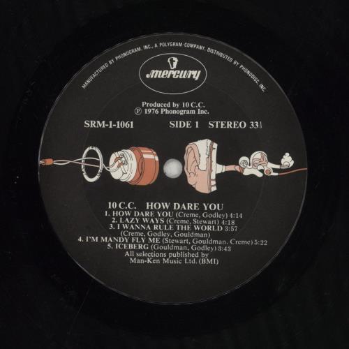10cc How Dare You! vinyl LP album (LP record) US 10CLPHO522406