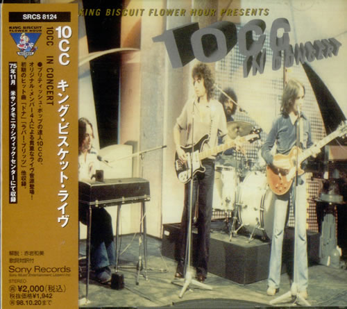 10cc King Biscuit Flower Hour Presents 10cc In Concert CD album (CDLP) Japanese 10CCDKI59053