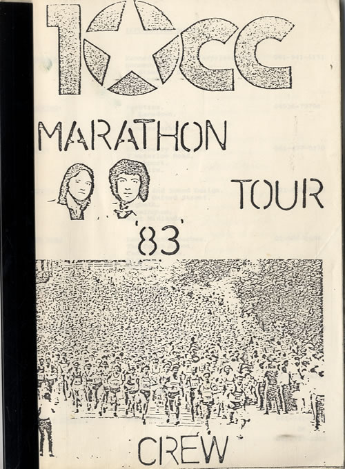 10cc Marathon Tour '83 Itinerary UK 10CITMA599801