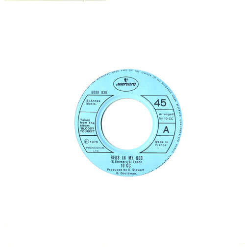 10cc Reds In My Bed 7" vinyl single (7 inch record / 45) French 10C07RE559295