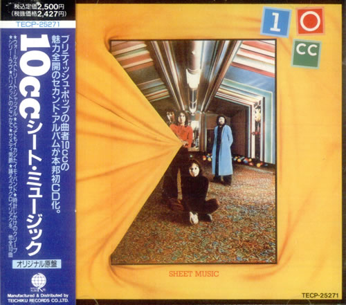 10cc Sheet Music CD album (CDLP) Japanese 10CCDSH532104