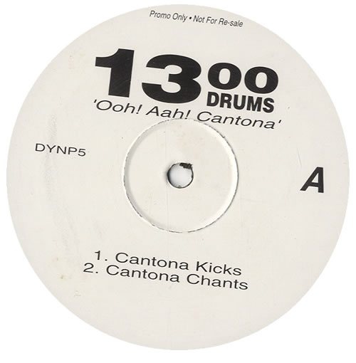 1300 Drums Ooh! Aah! Cantona - P/S 12" vinyl single (12 inch record / Maxi-single) UK 10B12OO562571
