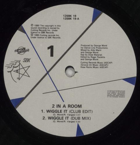2 In A Room Wiggle It 12" vinyl single (12 inch record / Maxi-single) UK 2IN12WI729103