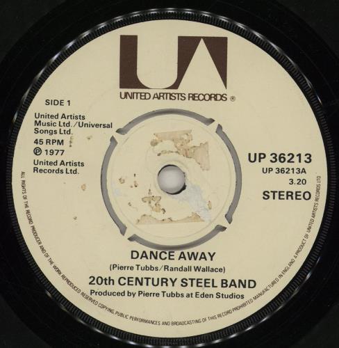 20th Century Steel Band Dance Away 7" vinyl single (7 inch record / 45) UK 20C07DA762330