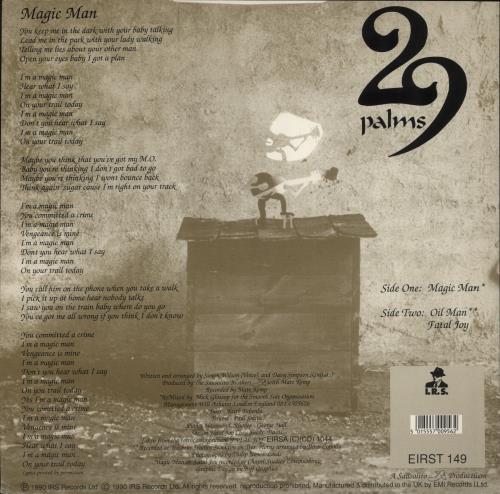 29 Palms Magic Man 12" vinyl single (12 inch record / Maxi-single) UK 29P12MA575935