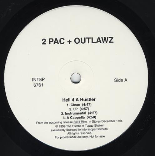 2Pac Hell 4 A Hustler / Homeboyz 12" vinyl single (12 inch record / Maxi-single) US 2PC12HE362340