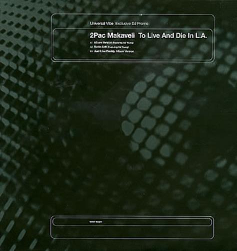 2Pac To Live And Die In L.A. 12" vinyl single (12 inch record / Maxi-single) UK 2PC12TO286994