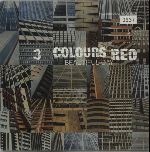 3 Colours Red Beautiful Day 7" vinyl single (7 inch record / 45) UK 3CR07BE286423