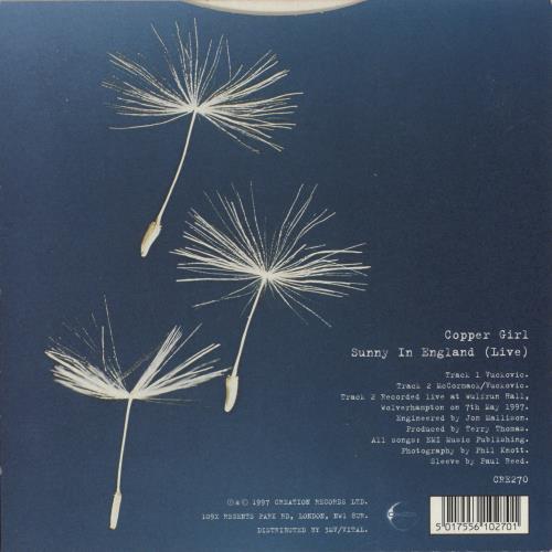 3 Colours Red Copper Girl - Numbered Sleeve 7" vinyl single (7 inch record / 45) UK 3CR07CO324787