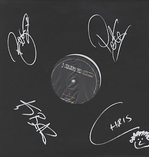 3 Colours Red This Is My Hollywood - Autographed 12" vinyl single (12 inch record / Maxi-single) UK 3CR12TH324868