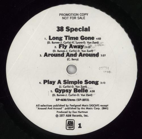 38 Special 38 Special vinyl LP album (LP record) US 38SLPSP860530