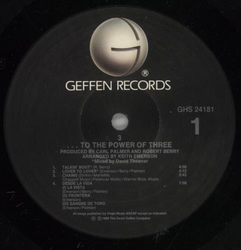 3 ... To The Power Of Three vinyl LP album (LP record) German -3-LPTO463348