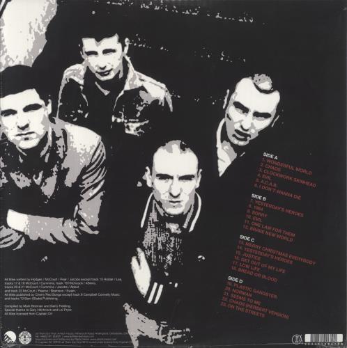 4-Skins Singles & Rarities - Red & White Vinyl - Sealed 2-LP vinyl record set (Double LP Album) UK 4-S2LSI824802