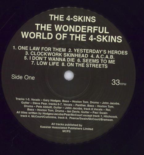 4-Skins The Wonderful World Of The 4 Skins vinyl LP album (LP record) UK 4-SLPTH833907