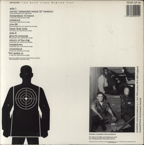 400 Blows The Good Clean English Fist vinyl LP album (LP record) UK 400LPTH504077
