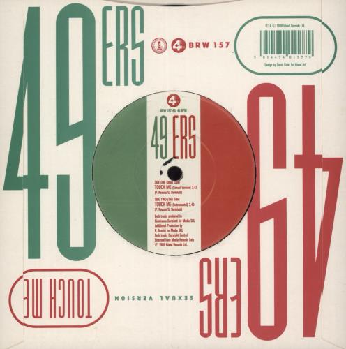 49ers Touch Me (Sexual Version) - Die-cut sleeve 7" vinyl single (7 inch record / 45) UK 49S07TO712660