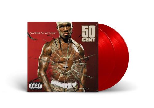 50 Cent Get Rich Or Die Tryin' - Red Vinyl - Sealed 2-LP vinyl record set (Double LP Album) UK 50C2LGE869366
