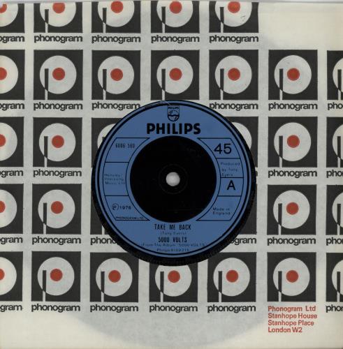 5000 Volts Take Me Back 7" vinyl single (7 inch record / 45) UK 50007TA644207