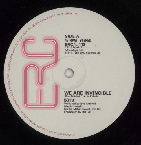 501'S We Are Invincible 12" vinyl single (12 inch record / Maxi-single) UK 96812WE878681