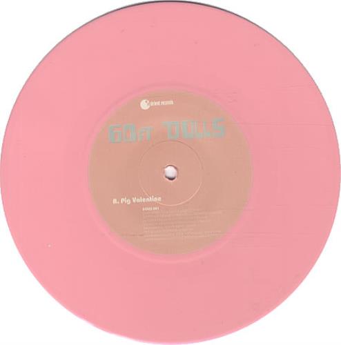 60ft Dolls Pig Valentine - pink vinyl 7" vinyl single (7 inch record / 45) UK 60F07PI338412