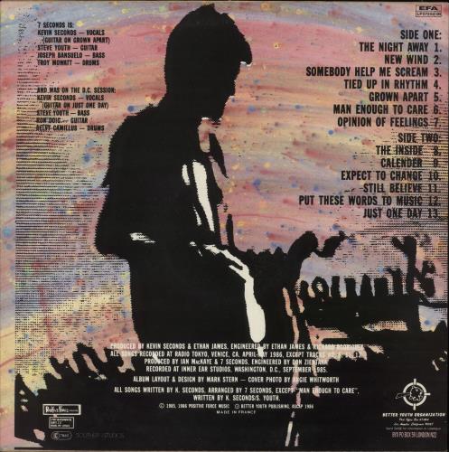 7 Seconds New Wind vinyl LP album (LP record) UK 7ASLPNE864225