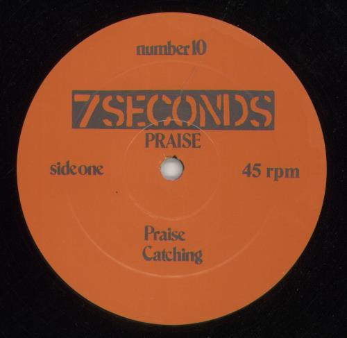 7 Seconds Praise. - EX 12" vinyl single (12 inch record / Maxi-single) US 7AS12PR866647