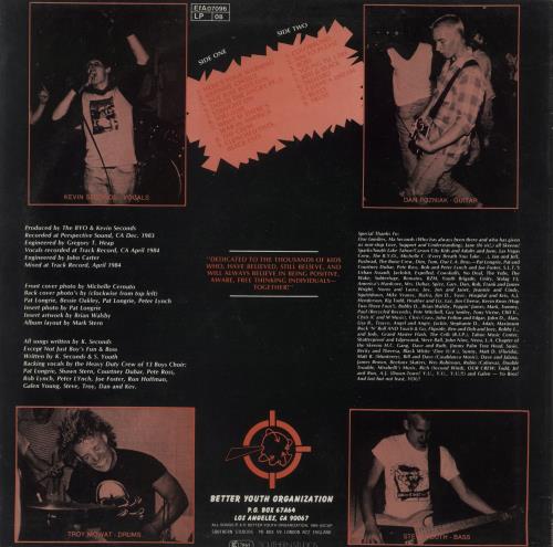 7 Seconds The Crew - Red Text - EX vinyl LP album (LP record) US 7ASLPTH874371