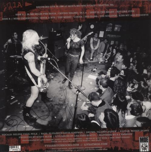 7 Year Bitch Live At Moe - Red & Black Vinyl vinyl LP album (LP record) US 7AALPLI839776