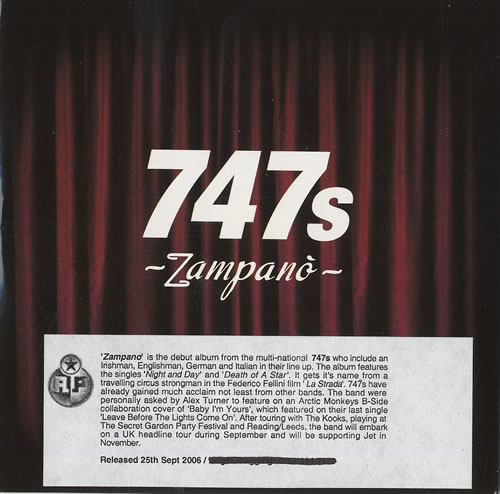 747s Zampano CD album (CDLP) UK 747CDZA473057