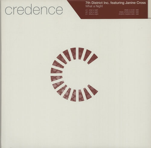 7th District Inc. What A Night 12" vinyl single (12 inch record / Maxi-single) UK 7TI12WH632075