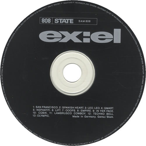 808 State Ex:El CD album (CDLP) UK 808CDEX178104
