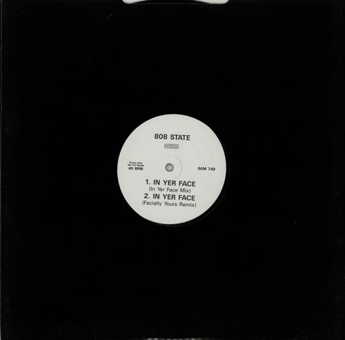 808 State In Yer Face 12" vinyl single (12 inch record / Maxi-single) UK 80812IN47398