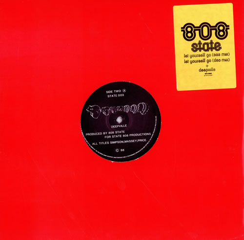 808 State Let Yourself Go - Stickered sleeve 12" vinyl single (12 inch record / Maxi-single) UK 80812LE04562