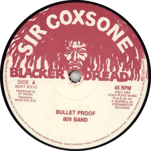 809 Band Bullet Proof EP 12" vinyl single (12 inch record / Maxi-single) UK 80-12BU711866