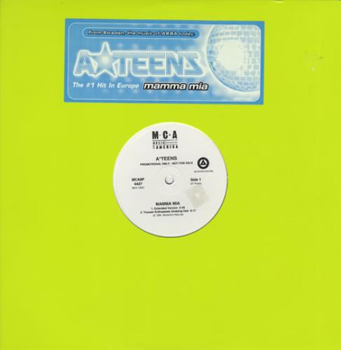 A*Teens Mamma Mia 12" vinyl single (12 inch record / Maxi-single) US A*T12MA148577