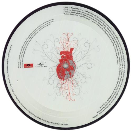 A-Ha Analogue (All I Want) 7" vinyl picture disc (7 inch picture disc single) UK AHA7PAN346861