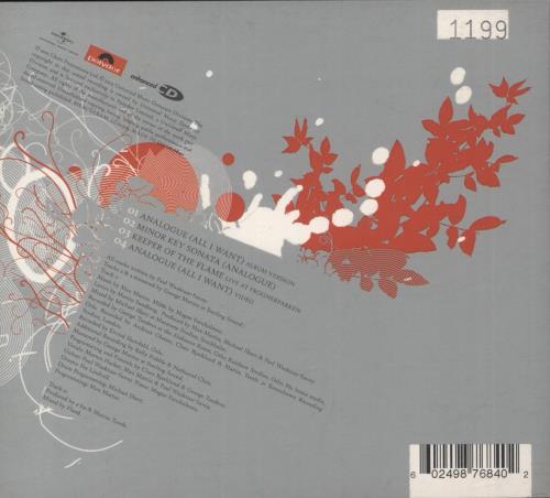 A-Ha Analogue (All I Want) CD single (CD5 / 5") UK AHAC5AN419820