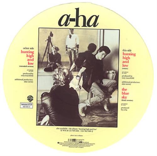 A-Ha Hunting High And Low 12" vinyl picture disc (12 inch picture record) UK AHA2PHU08010