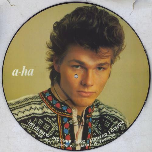 A-Ha Interview Picture Disc picture disc LP (vinyl picture disc album) UK AHAPDIN34729