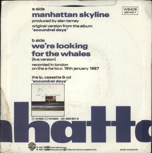 A-Ha Manhattan Skyline 7" vinyl single (7 inch record / 45) UK AHA07MA38394