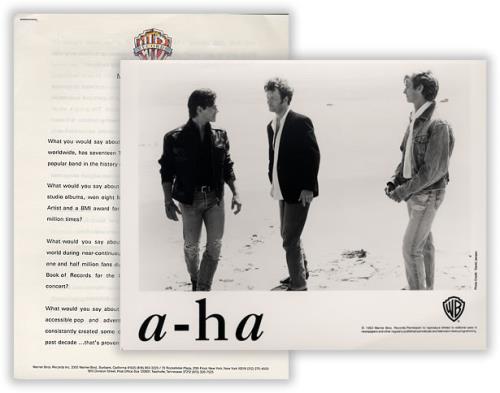 A-Ha Memorial Beach media press pack US AHAPPME134582