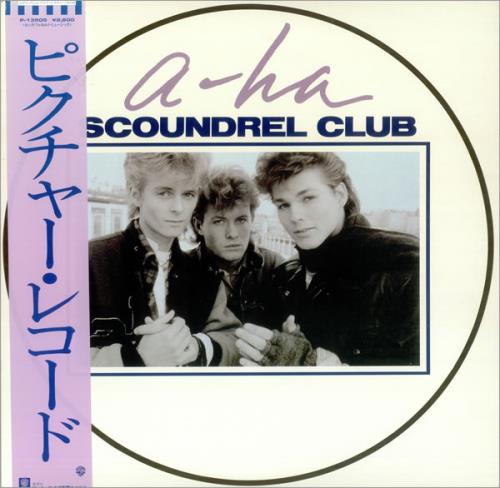 A-Ha Scoundrel Club 12" vinyl picture disc (12 inch picture record) Japanese AHA2PSC38464
