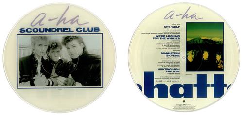 A-Ha Scoundrel Club 12" vinyl picture disc (12 inch picture record) Japanese AHA2PSC38464