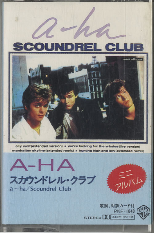 A-Ha Scoundrel Club cassette album Japanese AHACLSC56427