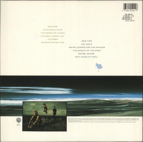 A-Ha Scoundrel Days - Hype Sticker vinyl LP album (LP record) UK AHALPSC729610