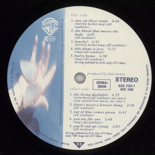 A-Ha Stay On These Roads - EX vinyl LP album (LP record) UK AHALPST777813