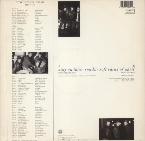 A-Ha Stay On These Roads 12" vinyl single (12 inch record / Maxi-single) UK AHA12ST19205